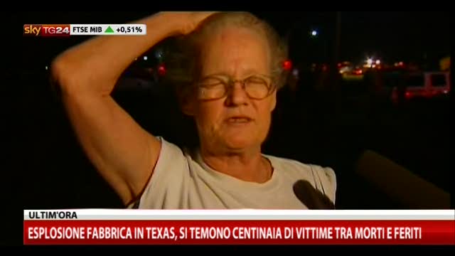 Esplosione Texas, testimone: "Sono saltata giù dall'auto"