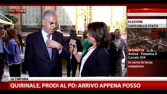 Monti a SkyTG24: indispensabile governo larghe intese