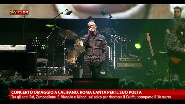 Concerto omaggio a Califano, Roma canta per il suo poeta