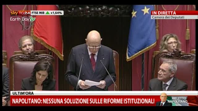 2- Napolitano: "Imperdonabile nulla di fatto sulle riforme"