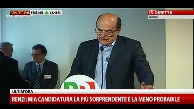 PD, Bersani: confermo le mie dimissioni