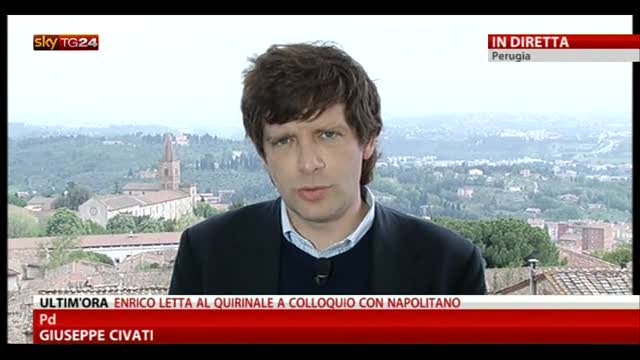 Governo, Civati: voci di Bersani coinvolto nell'esecutivo
