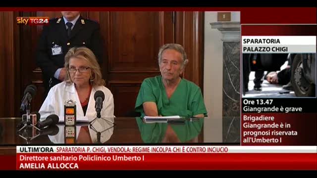 Sparatoria Palazzo Chigi, conferenza Policlinico Umberto I