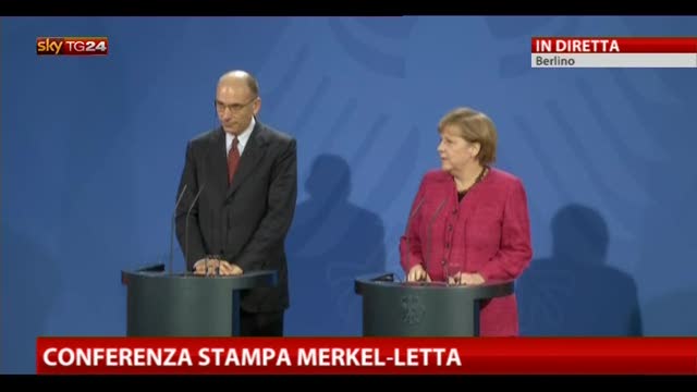 1-Letta a Berlino, Merkel: congratulazioni per la fiducia