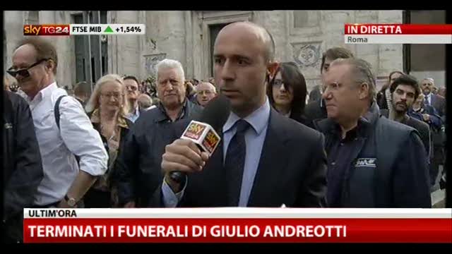 Terminati i funerali di Giulio Andreotti