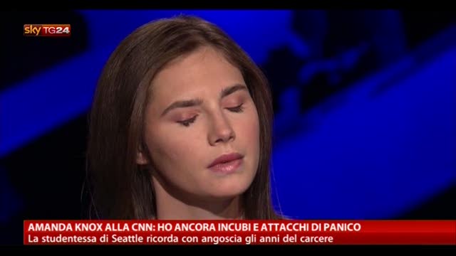 Amanda Knox alla CNN, ho ancora incubi e attacchi di panico
