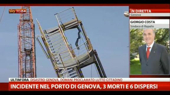 Incidente Porto Genova, parla il sindaco di Rapallo