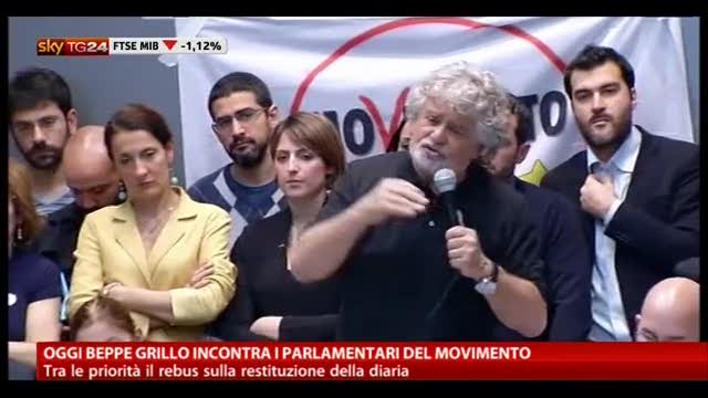 Oggi Beppe Grillo incontra i Parlamentari del Movimento
