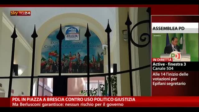 Manifestazione PDL, Berlusconi: nessun rischio per governo