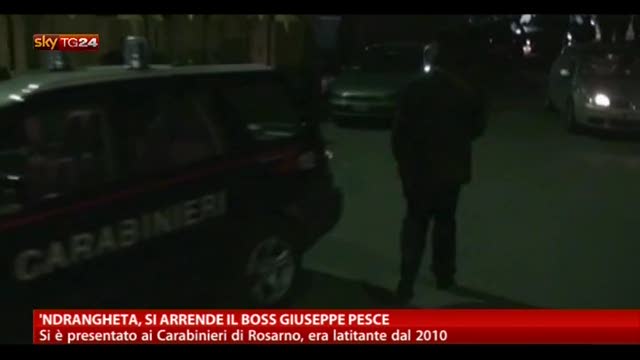 'Ndrangheta, si arrende il boss Giuseppe Pesce