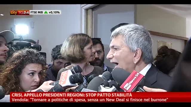 Crisi, appello presidenti regioni: stop patto stabilità