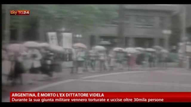 Argentina, è morto l'ex dittatore Videla