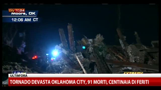 Tornado Oklahoma City, immagini dalla Fox