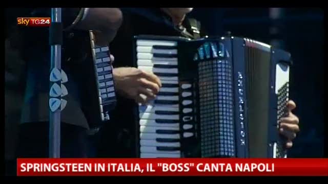 Springsteen in Italia, il "boss" canta Napoli