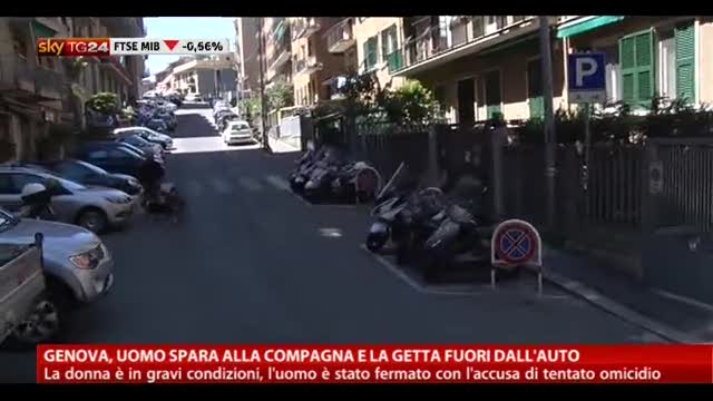 Genova, uomo spara alla compagna e la getta fuori dall'auto