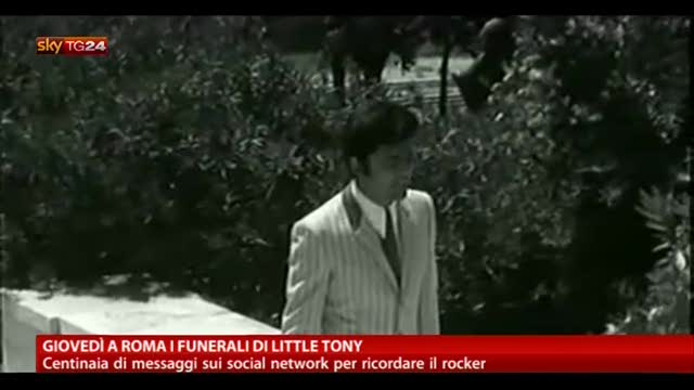 Giovedì a Roma i funerali di Little Tony