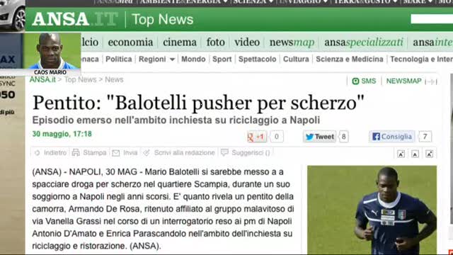 Balotelli, un pentito: "Pusher per scherzo"