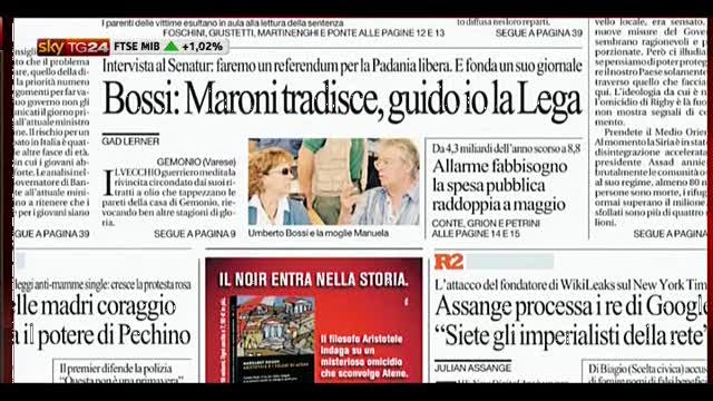 Salvini: Bossi su Maroni sbaglia, lui non tradisce la Lega