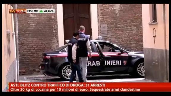 Asti, blitz contro traffico di droga: 31 arresti