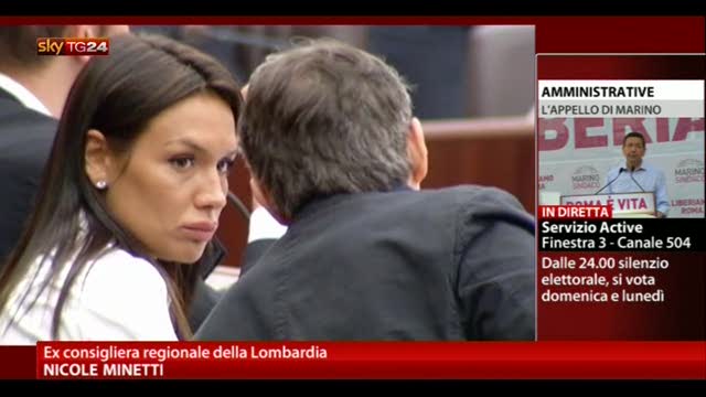 Ruby bis, Nicole Minetti in aula: con Berlusconi amore vero
