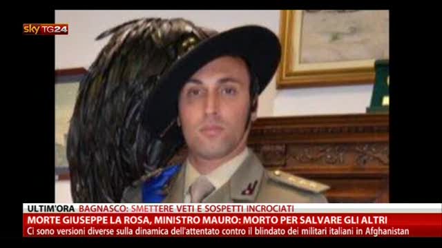 Morte La Rosa, Ministro Mauro: morto per salvare gli altri