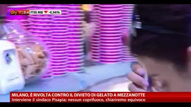 Milano, è rivolta contro il divieto di gelato a mezzanotte