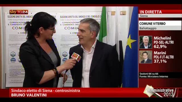 Amministrative Siena, parla Bruno Valentini