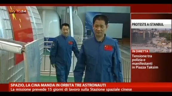 Spazio, la Cina manda in orbita tre astronauti