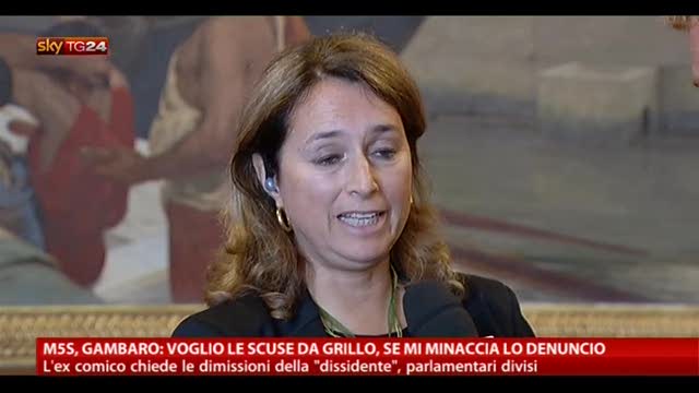M5S, Gambaro: "Voglio le scuse da Grillo"