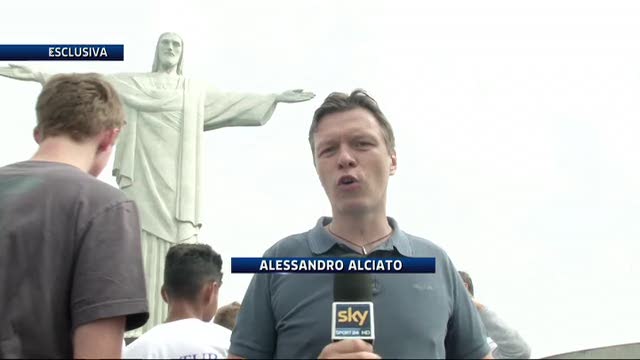 Nazionale, in visita al Cristo Redentore di Rio