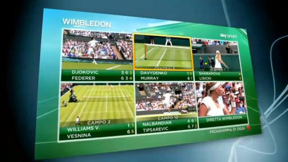 Wimbledon 2013 su SkySportHd... anche in 3D