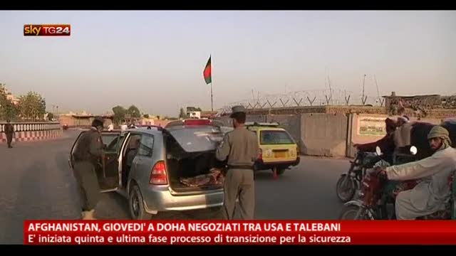 Afghanistan, giovedi a Doha negoziati tra Usa e talebani