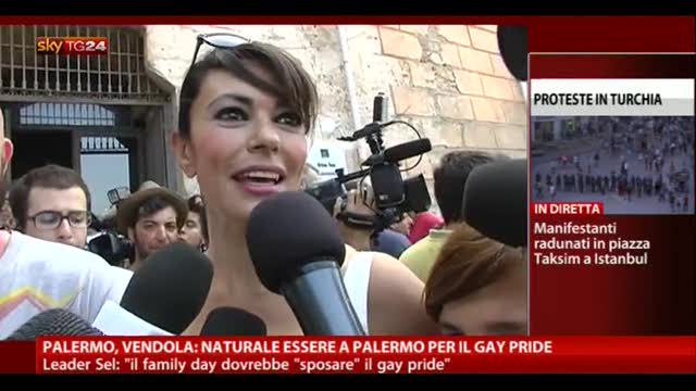 Palermo, Cucinotta madrina del gay pride