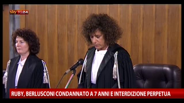Condanna Berlusconi, 7 anni e interdizione perpetua