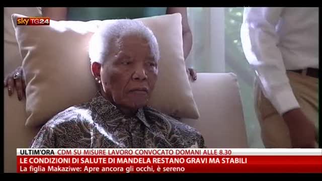 Le condizioni di salute di Mandela restano gravi ma stabili