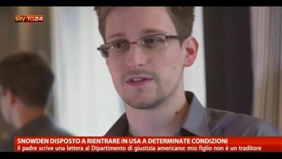 Snowden disposto a rientrare in USA a determinate condizioni