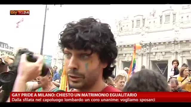 Gay Pride a Milano: chiesto iun matrimonio egualitario