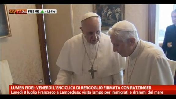 Lumen Fidei: venerdì enciclica firmata Bergoglio/Ratzinger