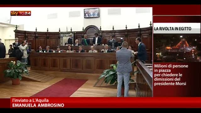 Boldrini: L'Aquila non deve essere un territorio morto