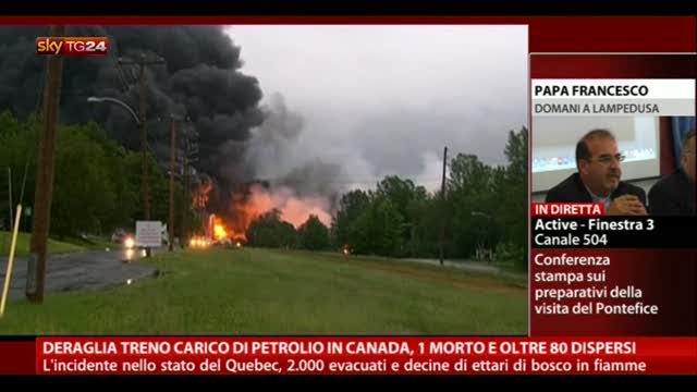 Incidente ferroviario Canada, 1 morto e oltre 80 dispersi