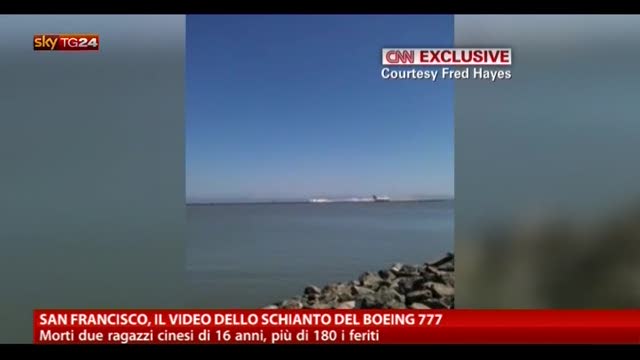 San Francisco, il video dello schianto del Boeing 777