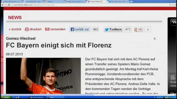 Colpo della Fiorentina, il Bayern accetta: Gomez in viola