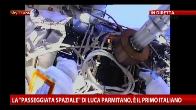 La "passeggiata spaziale" di Parmitano, è il primo italiano