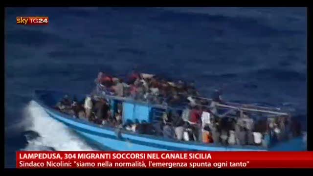 Lampedusa, 304 migranti soccorsi nel canale Sicilia