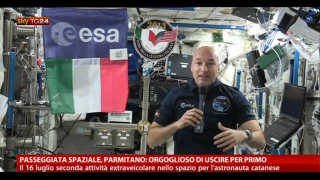 Passeggiata spaziale, Parmitano: l'onore di uscire per primo