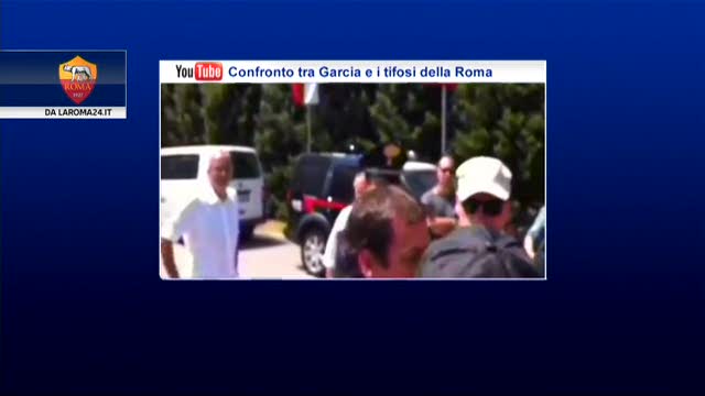 Confronto tra Garcia e tifosi della Roma