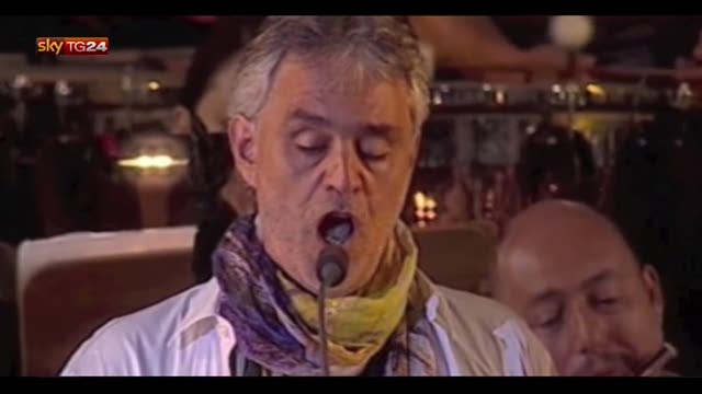 Andrea Bocelli in concerto al Teatro del Silenzio