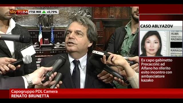 Brunetta: dimissioni Alfano non contemplabili