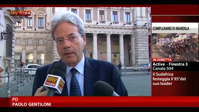 PD, Gentiloni: versione Ministro Interni non convincente