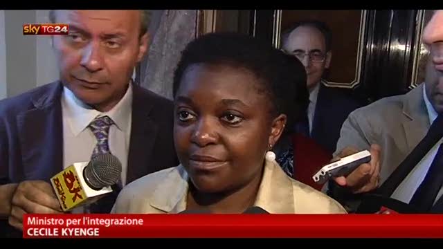 Kyenge: clima in Italia è cambiato in positivo